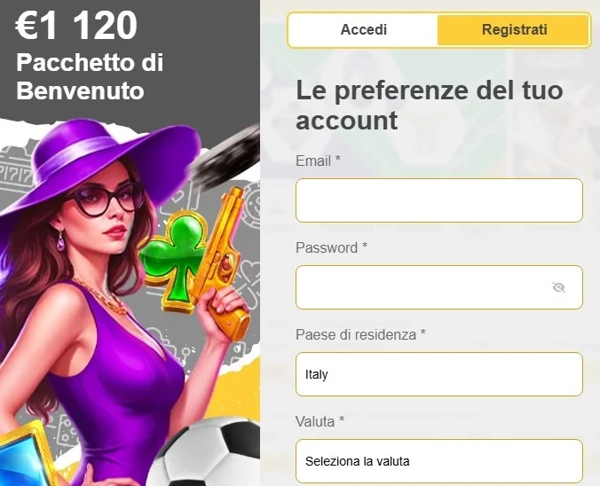 ReloadBet Casino registrazione